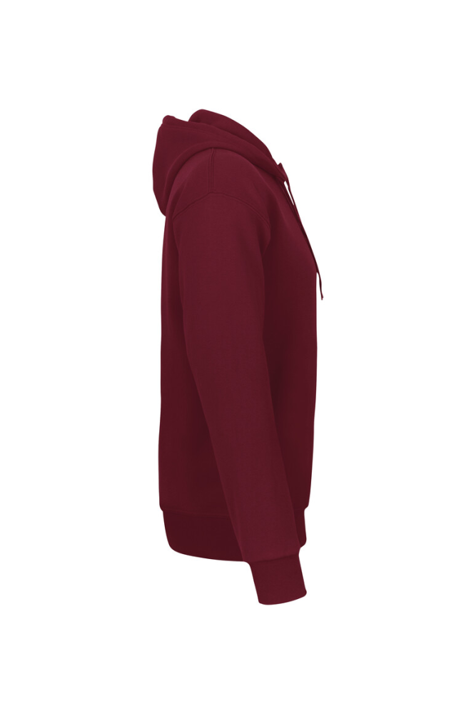 HAKRO Kapuzen-Sweatshirt Bio-Baumwolle GOTS, weinrot, M
