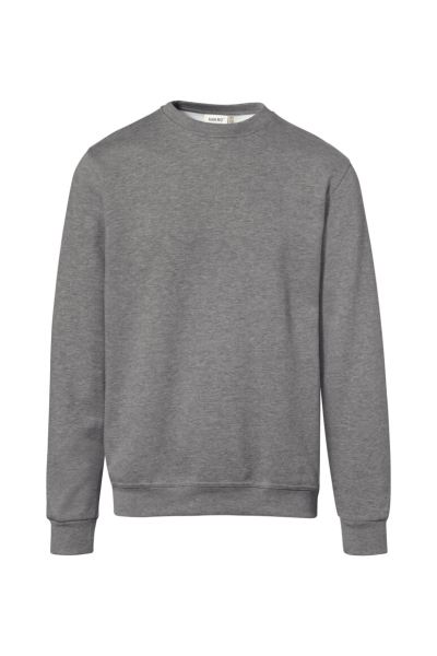 HAKRO Sweatshirt Bio-Baumwolle GOTS, grau meliert