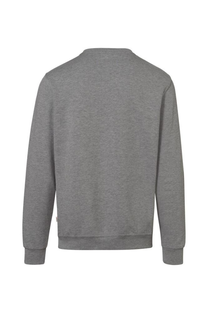 HAKRO Sweatshirt Bio-Baumwolle GOTS, grau meliert, S