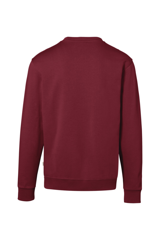 HAKRO Sweatshirt Bio-Baumwolle GOTS, weinrot, S