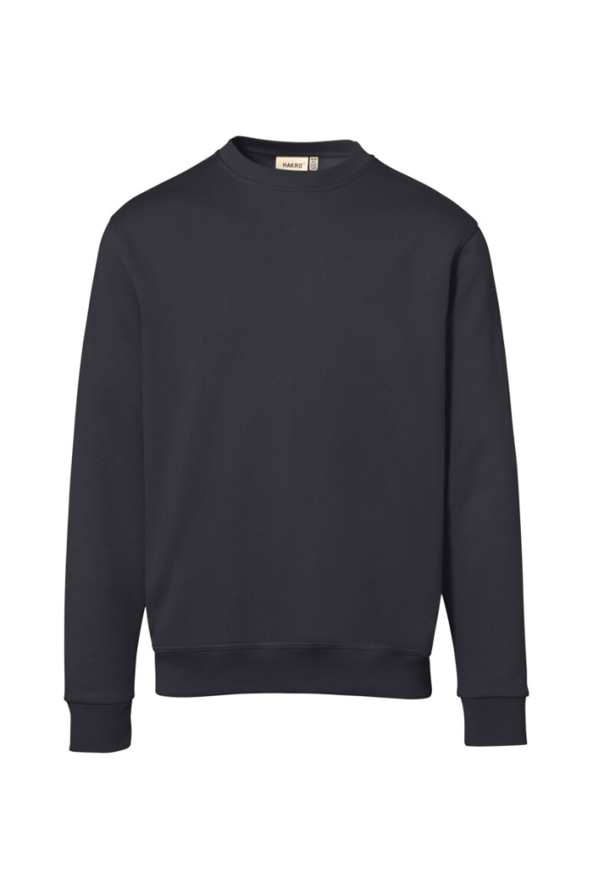 HAKRO Sweatshirt Bio-Baumwolle GOTS, karbongrau, S