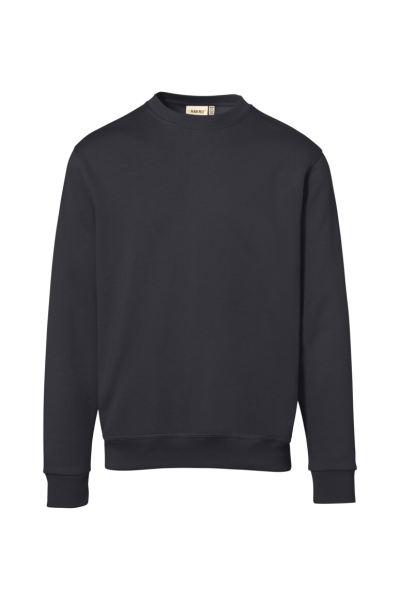 HAKRO Sweatshirt Bio-Baumwolle GOTS, karbongrau