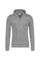 HAKRO Kapuzen-Sweatjacke Premium, grau meliert, S