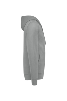 HAKRO Kapuzen-Sweatjacke Premium, grau meliert, S