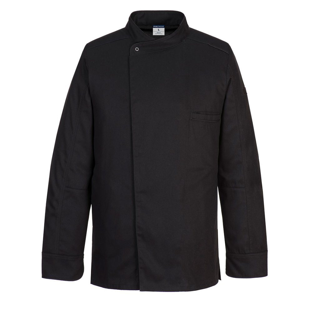 Portwest Kochjacke Langarm mit MeshAir 835 schwarz