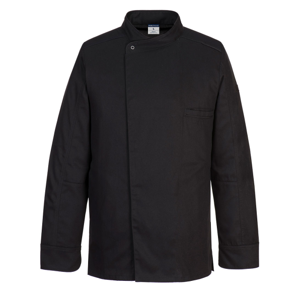 Portwest Kochjacke Langarm mit MeshAir 835 schwarz