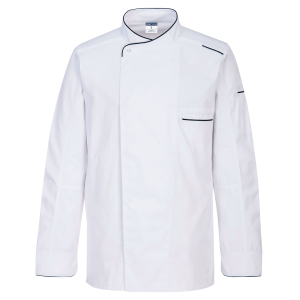 Portwest Kochjacke Langarm mit MeshAir 835 weiss
