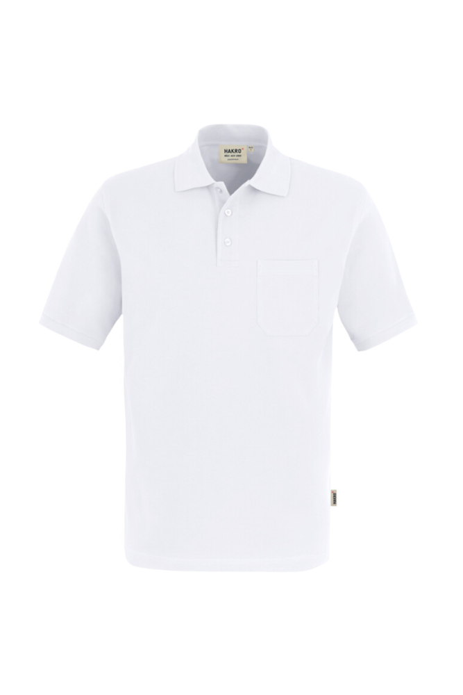 HAKRO Pocket-Poloshirt Top, weiss, S