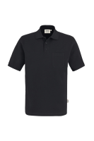 HAKRO Pocket-Poloshirt Top, schwarz, XL