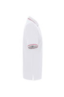 HAKRO Poloshirt Casual, weiss/rot, L