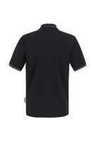 HAKRO Poloshirt Casual, schwarz/silber, M