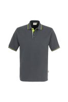 HAKRO Poloshirt Casual, anthrazit/kiwi, S