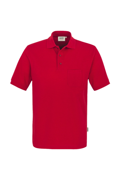 HAKRO Pocket-Poloshirt MIKRALINAR®, rot
