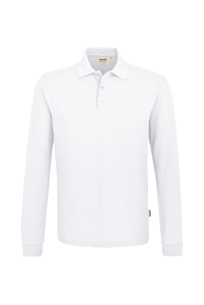HAKRO Longsleeve-Poloshirt MIKRALINAR®, weiss, S