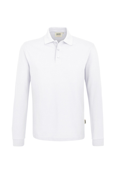 HAKRO Longsleeve-Poloshirt MIKRALINAR®, weiss
