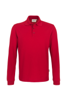 HAKRO Longsleeve-Poloshirt MIKRALINAR®, rot, 5XL