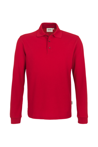 HAKRO Longsleeve-Poloshirt MIKRALINAR®, rot