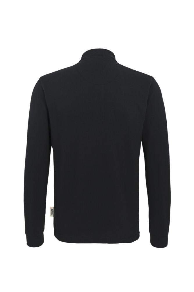HAKRO Longsleeve-Poloshirt MIKRALINAR®, schwarz, S