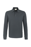 HAKRO Longsleeve-Poloshirt MIKRALINAR®, anthrazit, 2XL