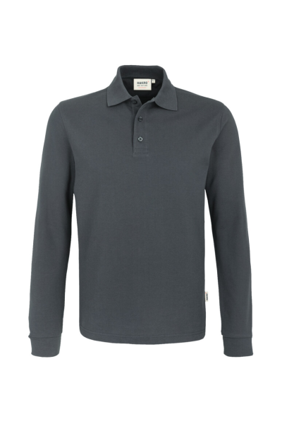 HAKRO Longsleeve-Poloshirt MIKRALINAR®, anthrazit