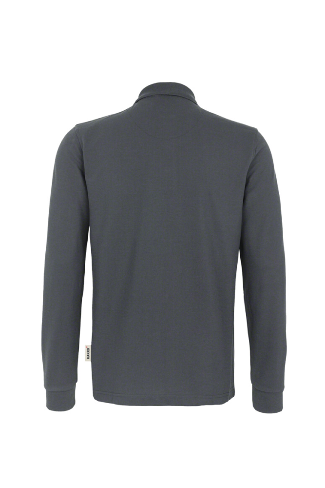 HAKRO Longsleeve-Poloshirt MIKRALINAR®, anthrazit, 2XL