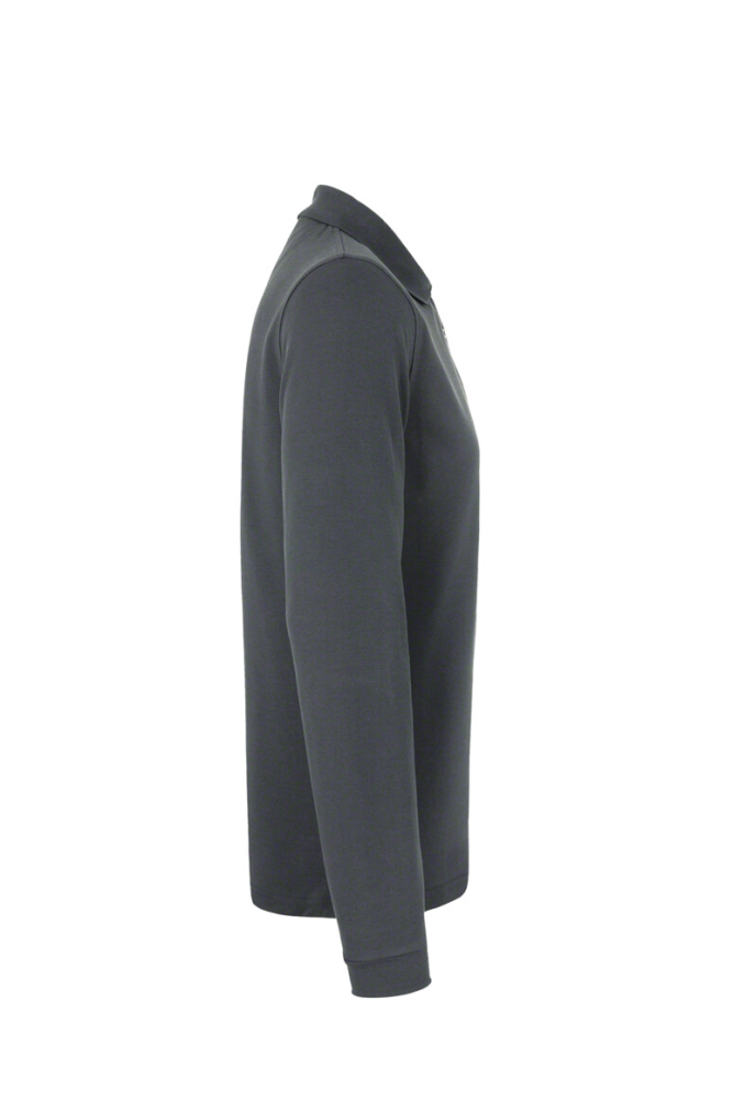 HAKRO Longsleeve-Poloshirt MIKRALINAR®, anthrazit, 2XL