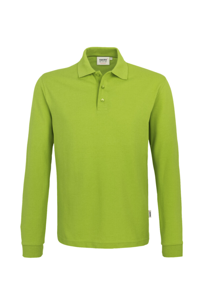 HAKRO Longsleeve-Poloshirt MIKRALINAR®, kiwi, L