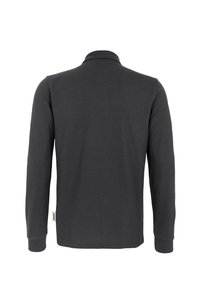 HAKRO Longsleeve-Poloshirt MIKRALINAR®, karbongrau, 6XL