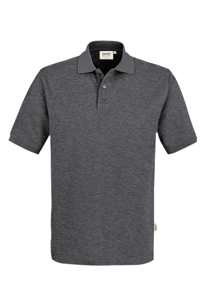 HAKRO Poloshirt MIKRALINAR®, anthrazit meliert, 5XL