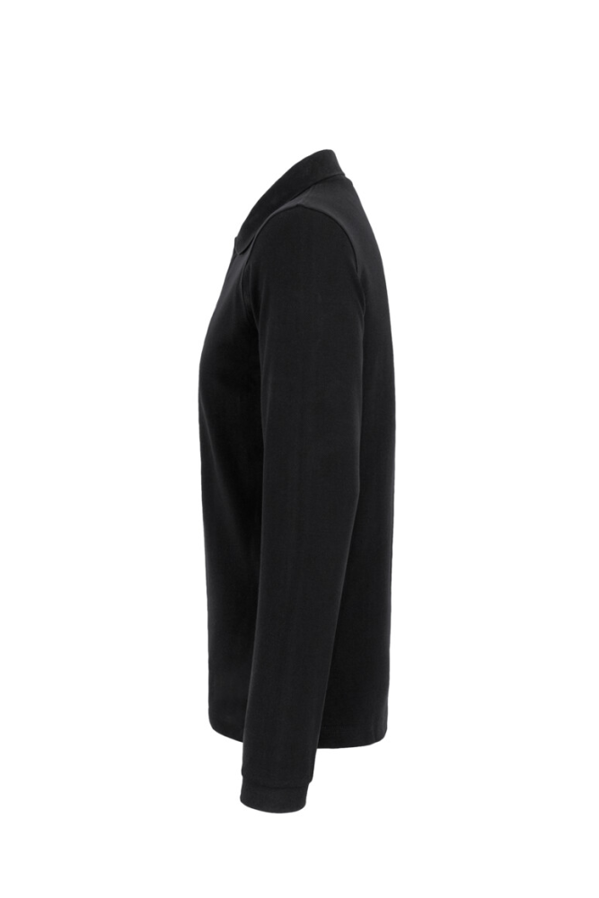 HAKRO Longsleeve-Poloshirt Classic, schwarz