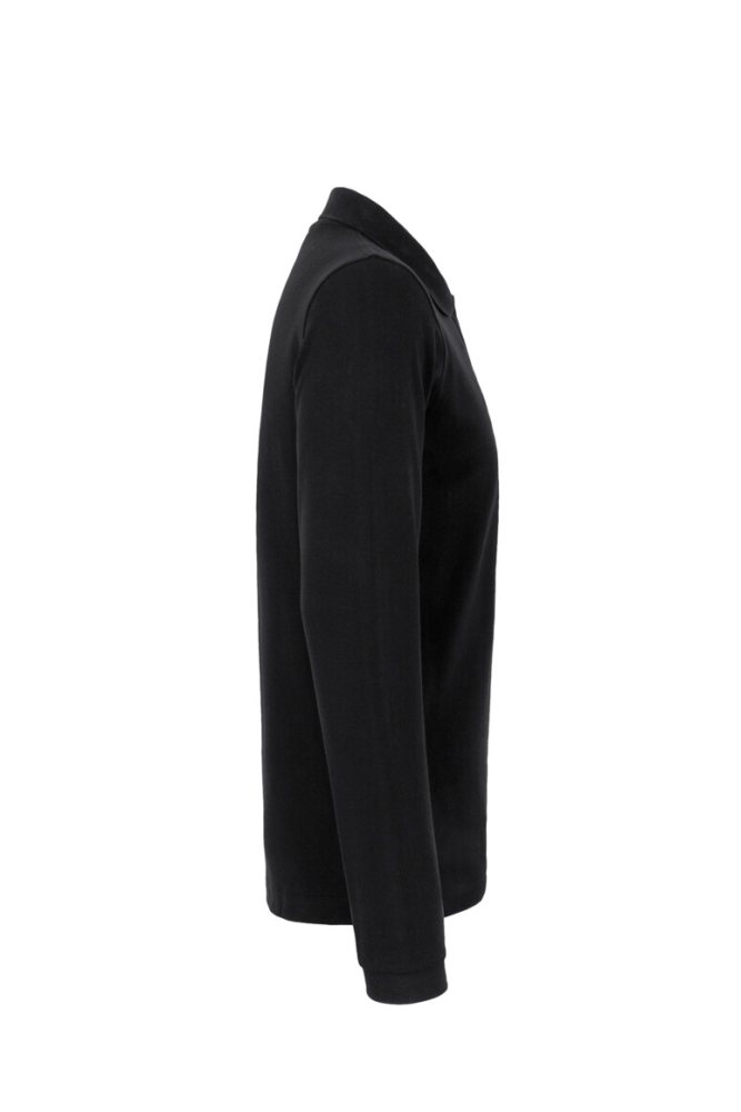 HAKRO Longsleeve-Poloshirt Classic, schwarz