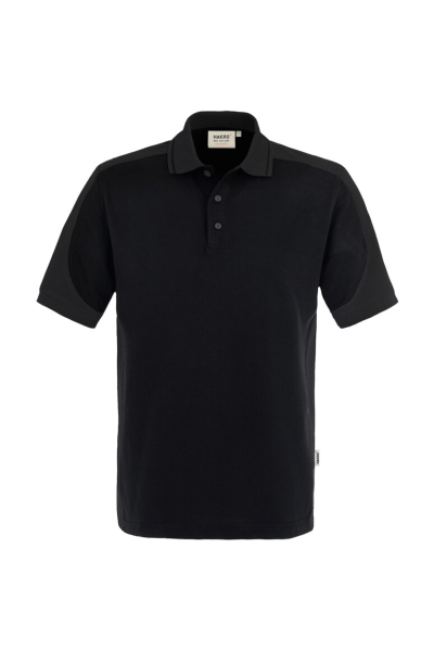 HAKRO Poloshirt Contrast MIKRALINAR®, schwarz/anthrazit