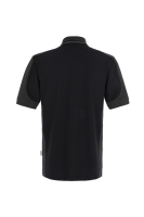 HAKRO Poloshirt Contrast MIKRALINAR®, schwarz/anthrazit, 2XL
