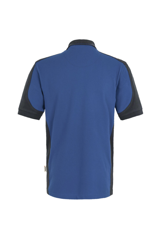 HAKRO Poloshirt Contrast MIKRALINAR®, royalblau/anthrazit, S