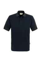 HAKRO Poloshirt Contrast MIKRALINAR®, tinte/anthrazit, M