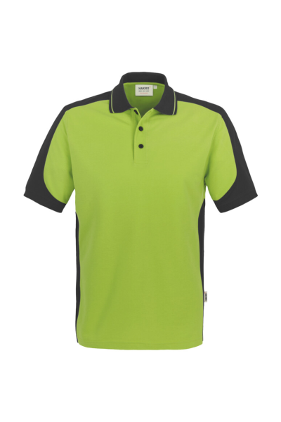 HAKRO Poloshirt Contrast MIKRALINAR®, kiwi/anthrazit