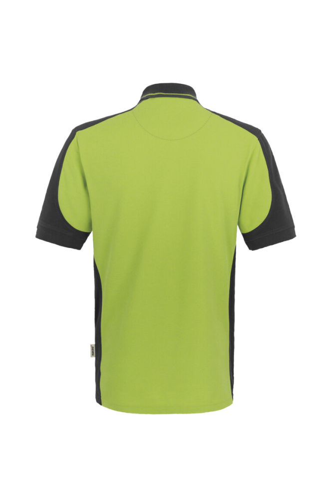 HAKRO Poloshirt Contrast MIKRALINAR®, kiwi/anthrazit, 2XL