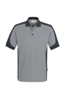 HAKRO Poloshirt Contrast MIKRALINAR®, titan/anthrazit, 3XL
