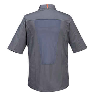 Portwest Kochjacke MeshAir Kurzarm 738 grau