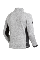 FHB CHRISTOPH Strick-Fleece-Jacke, grau-schwarz, Gr. S