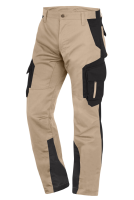 FHB FABIAN Arbeitshose, beige-schwarz, Gr.