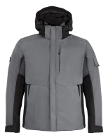 FHB GEORG Arbeitsjacke Primaloft, grau-schwarz, Gr. L