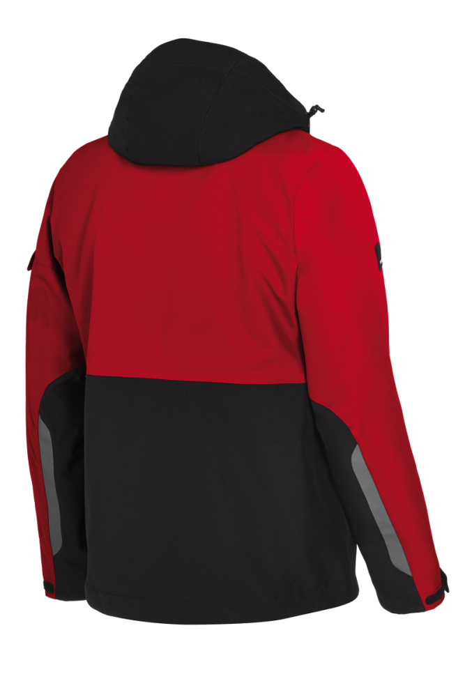 FHB GEORG Arbeitsjacke Primaloft, rot-schwarz, Gr. S