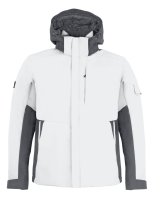 FHB GEORG Arbeitsjacke Primaloft, weiss-anthrazit, Gr. XS