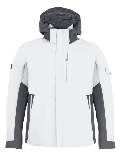 FHB GEORG Arbeitsjacke Primaloft, weiss-anthrazit