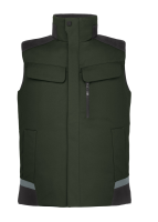 FHB HAUKE Arbeitsweste, oliv-schwarz, Gr. 2XL