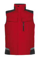 FHB HAUKE Arbeitsweste, rot-schwarz, Gr. L