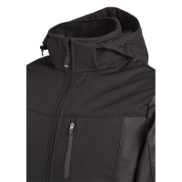 FHB JANNIK Softshelljacke, anthrazit-schwarz, Gr.