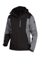 FHB JANNIK Softshelljacke, grau-schwarz, Gr.