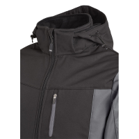 FHB JANNIK Softshelljacke, grau-schwarz, Gr.